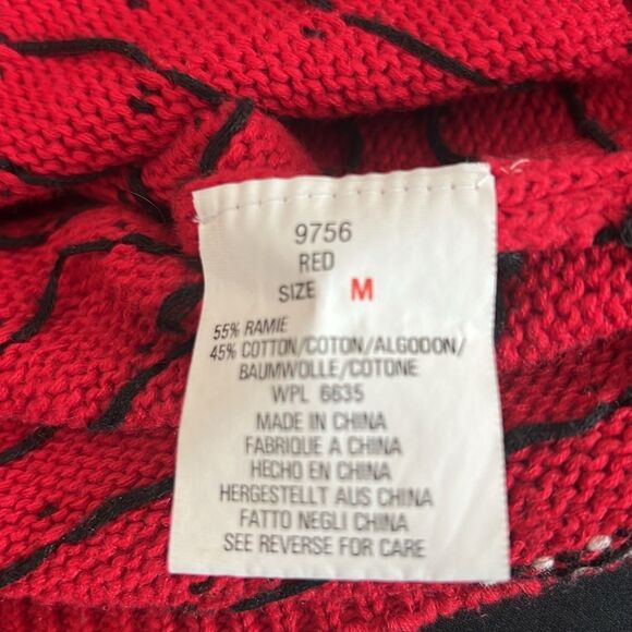 Vintage Woolrich fair isle cardigan sweater fall football squirrel Size M - Picture 6 of 6